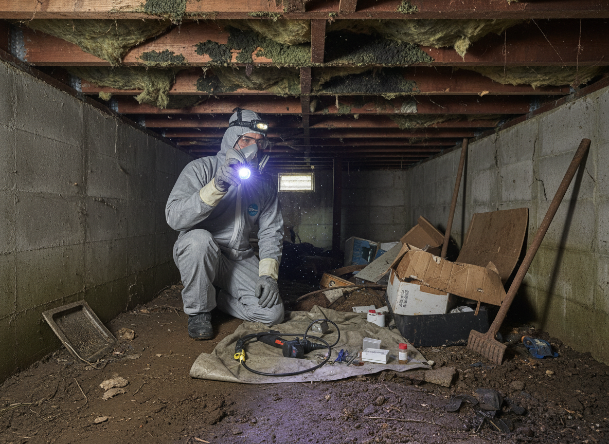 Spotting Hidden Mold in Burton Crawl Spaces