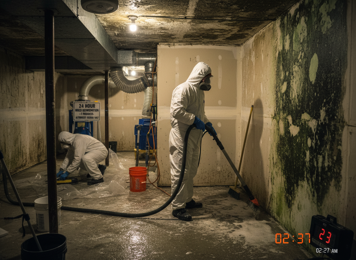 24 hour mold removal in Burton