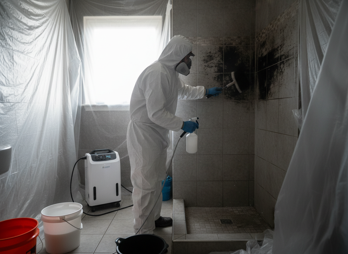 bathroom mold removal service in Burton