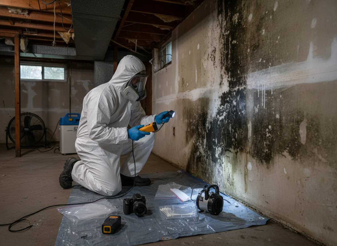black mold inspection in Burton