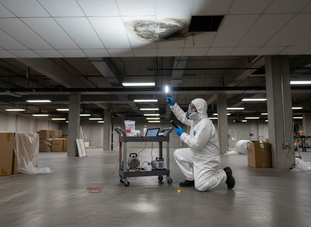 Commercial mold inspection in Burton