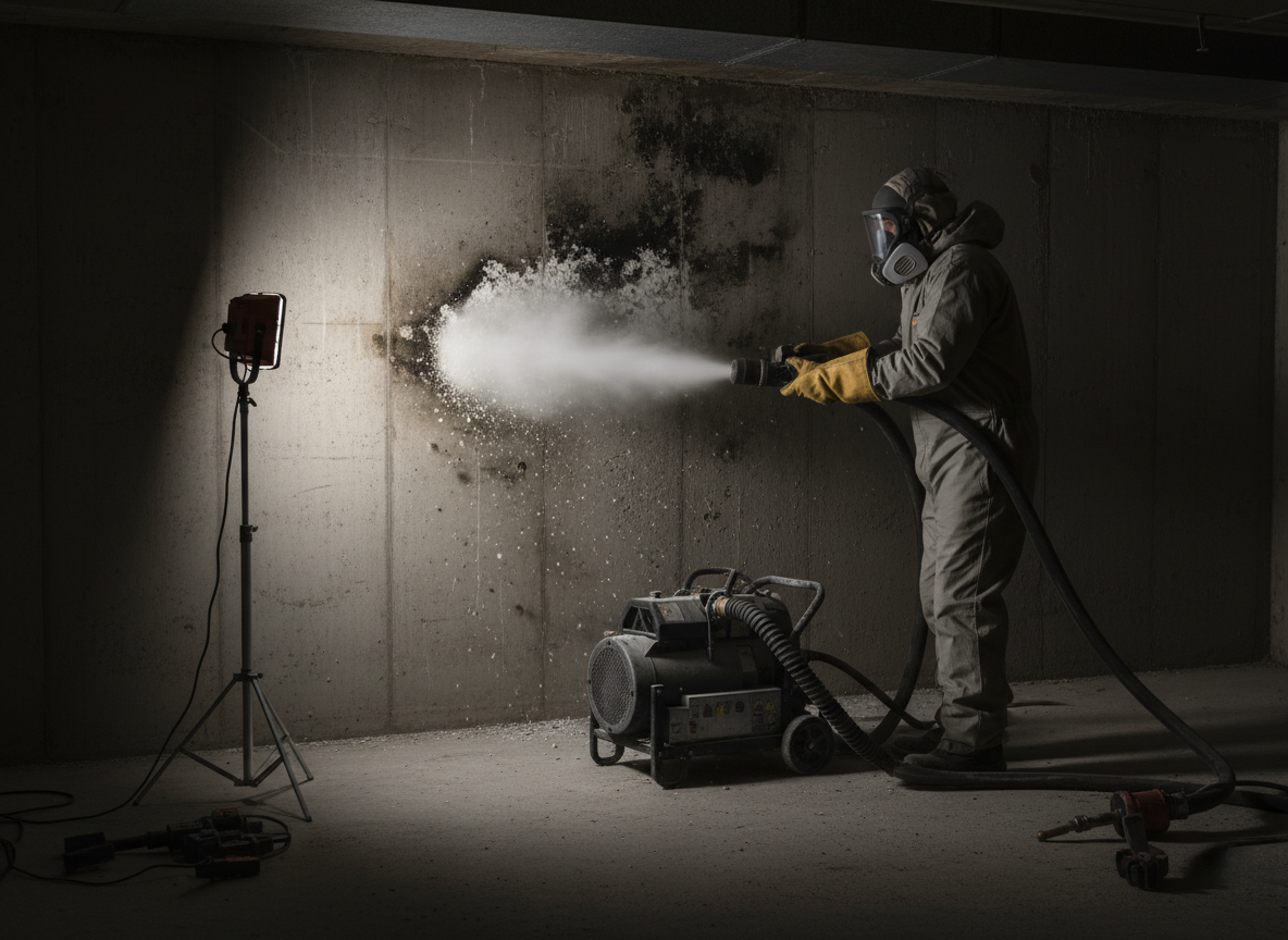 dry ice blasting mold in Burton