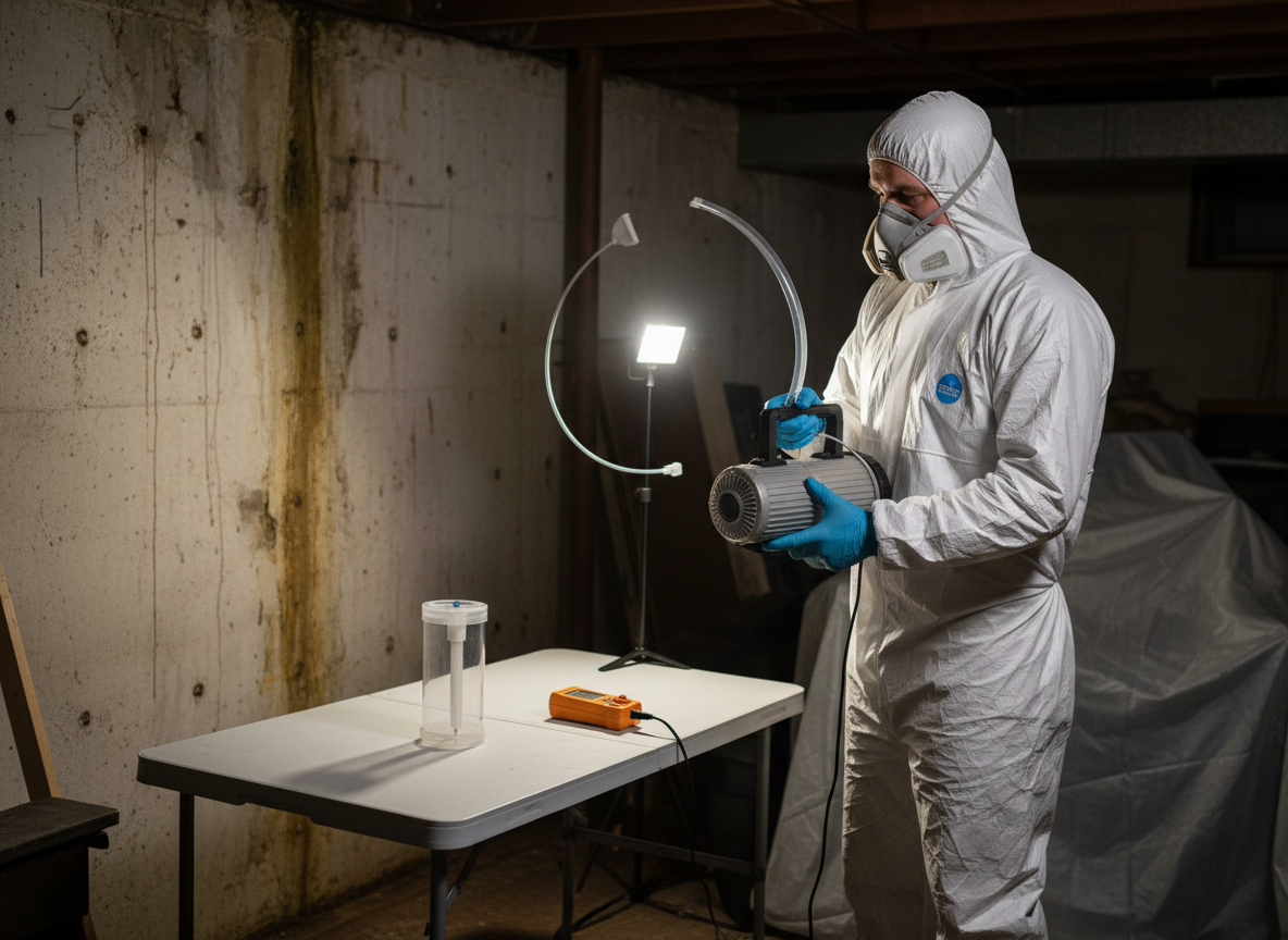 mold spore testing in Burton