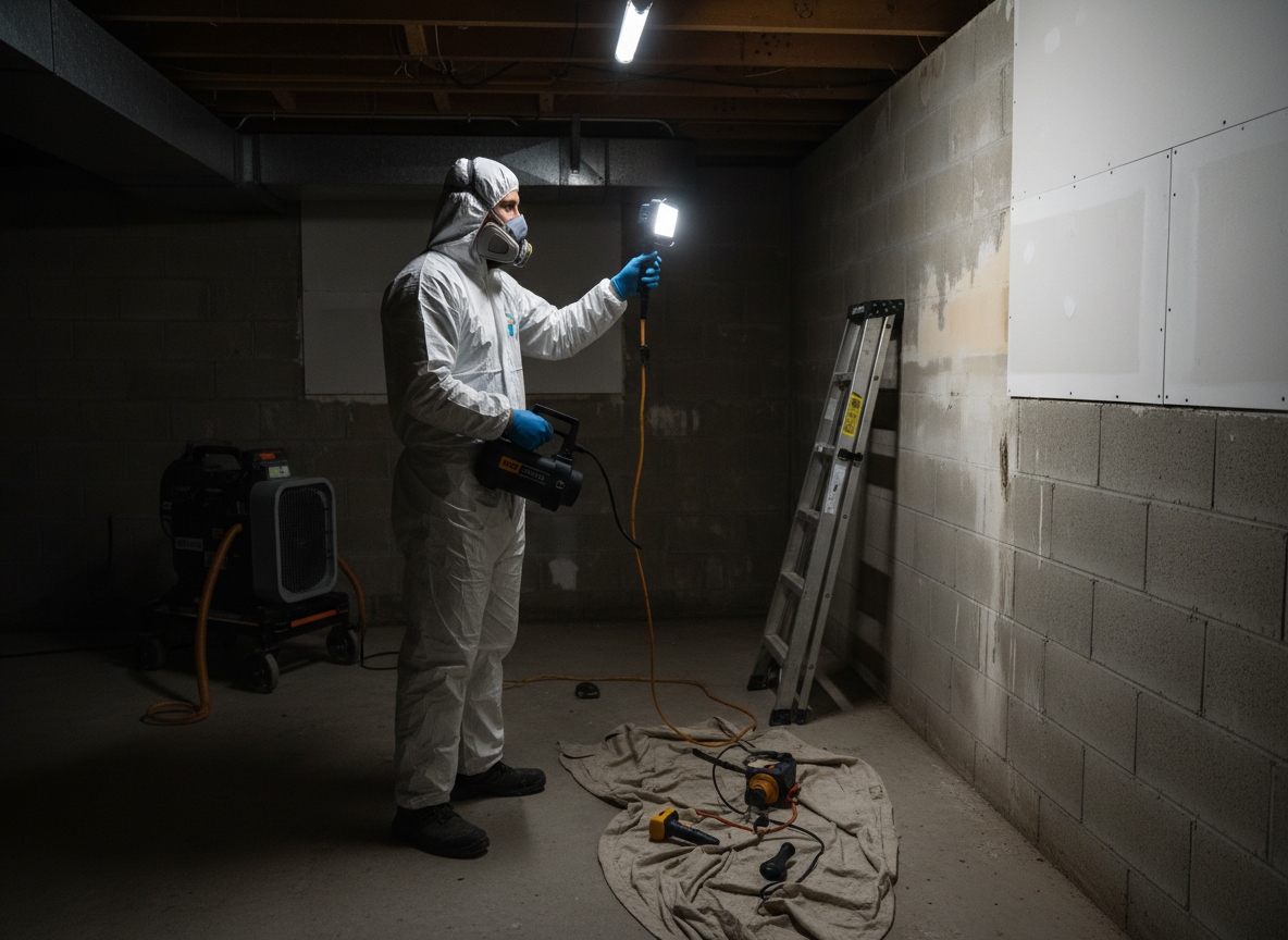 post remediation mold testing in Burton