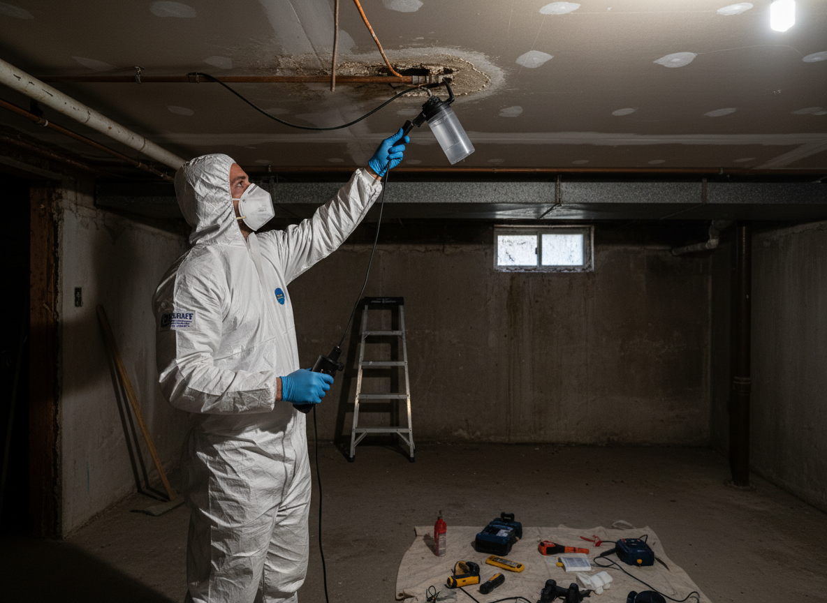Residential mold testing in Burton